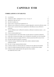 18. correlazione e covarianza - Dipartimento di Scienze Chimiche