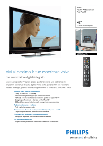 42PFL7662D/12 Philips Flat TV Widescreen con Pixel Plus HD