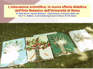 L`educazione scientifica: la nuova offerta