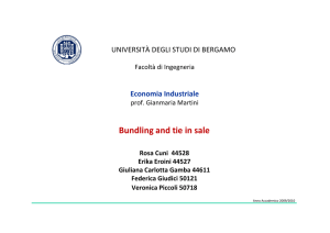 Bundling and tie in sale - Università degli studi di Bergamo
