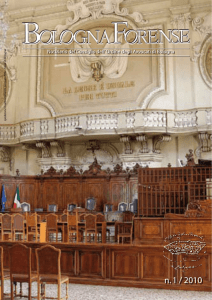 Notiziario del Consiglio dell`Ordine degli Avvocati di Bologna