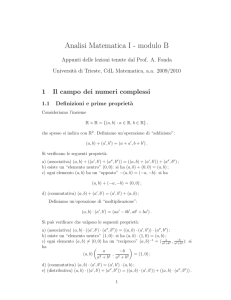 Analisi Matematica I