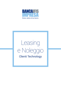 Leasing e Noleggio – Clienti Technology