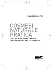 Cosmesi naturale pratica