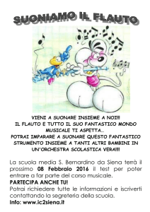 BROCHURE flauto