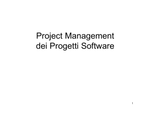 Project Management di progetti software