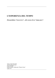 L`Esperienza del Tempo