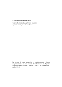 Reddito di cittadinanza verso la società del non lavoro.