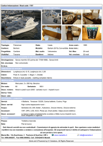 Dettagli imbarcazione - Boat details