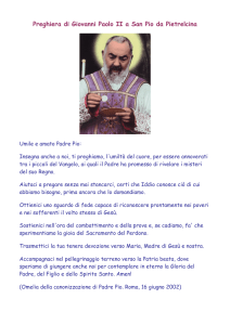 Preghiera di Giovanni Paolo II a San Pio da Pietrelcina