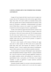 CAPITINI, LUPORINI, BINNI: TRE INTERPRETI DEL PENSIERO