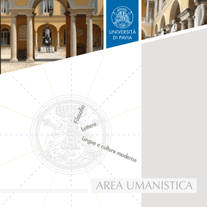 Brochure di presentazione - Università degli studi di Pavia