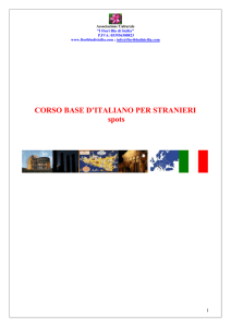 CORSO BASE D`ITALIANO PER STRANIERI spots