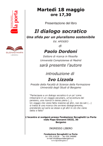 Il dialogo socratico - Fondazione Serughetti La Porta