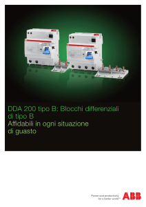 DDA 200 tipo B: Blocchi differenziali di tipo B Affidabili in ogni