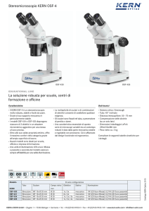 Stereomicroscopio KERN OSF-4 La soluzione robusta per scuole