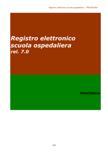 Registro elettronico scuola ospedaliera