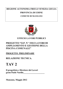 tav2 relazione tecnica