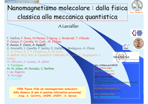 Magnetic - Dipartimento di Fisica