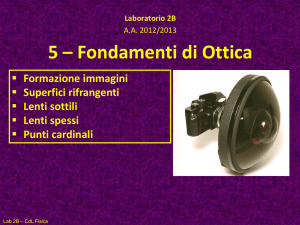 5 – Fondamenti di Ottica