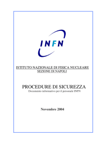 procedure di sicurezza - INFN Napoli