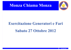 generatore - Protezione Civile Monza