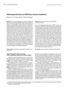 Deidroepiandrosterone [DHEA (S)]: ormone anabolico? (PDF