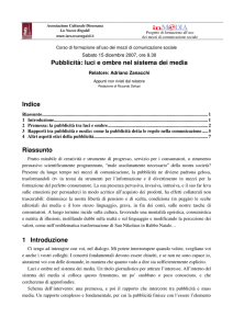 Pubblicità: luci e ombre nel sistema dei media