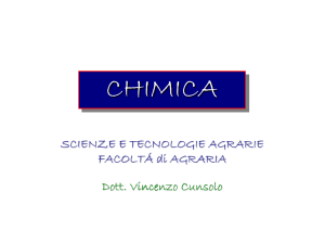 Dott. Vincenzo Cunsolo SCIENZE E TECNOLOGIE AGRARIE