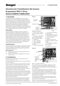 Istruzioni per l`installazione del sensore di pressione TBLZ