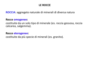 Rocce chimiche - Didascienze.it