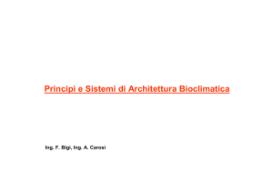 Principi e Sistemi di Architettura Bioclimatica