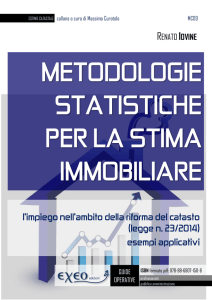 METODOLOGIE STATISTICHE PER LA STIMA IMMOBILIARE