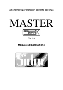 manuale azionamento master