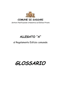 glossario - Comune di Sassari