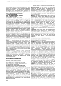 hta/farmacoeconomia - Giornale Italiano di Farmacia Clinica