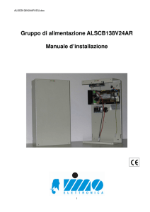 Gruppo di alimentazione ALSCB138V24AR Manuale d`installazione