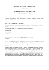 OLIMPIADI DI FILOSOFIA – XXIV EDIZIONE AS 2015