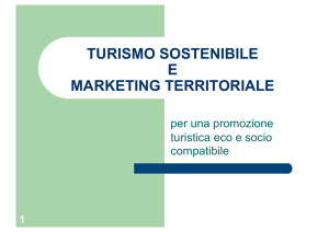 1 turismo sostenibile e marketing territoriale