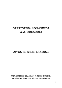Statistica Economica – Appunti