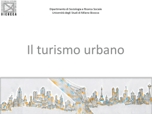 Turismo urbano_2016 (1) - Dipartimento di Sociologia e Ricerca