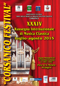 XXXIV Rassegna Internazionale di Musica Classica luglio