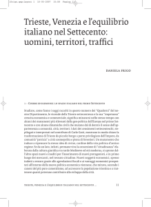 Trieste, Venezia e l`equilibrio italiano nel Settecento: uomini, territori
