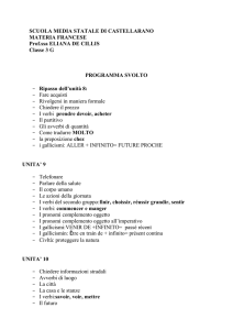 Page 1 SCUOLA MEDIA STATALE DI CASTELLARANO MATERIA