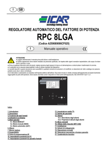 Manuale regolatore RPC 8LGA