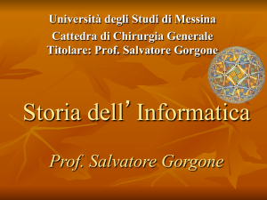 Storia dell`Informatica - Università degli Studi di Messina