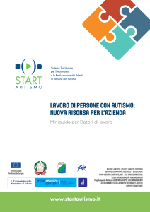 LAVORO DI PERSONE CON AUTISMO: NUOVA RISORSA PER L