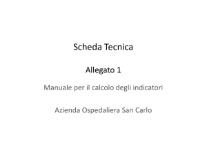 Manuale calcolo indicatori S.Carlo