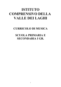 EDUCAZIONE MUSICALE - home page istituto comprensivo valle