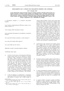 Regolamento (UE) n. 1303/2013 del Parlamento europeo e del